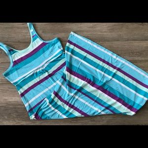 Columbia striped Maxi Dress